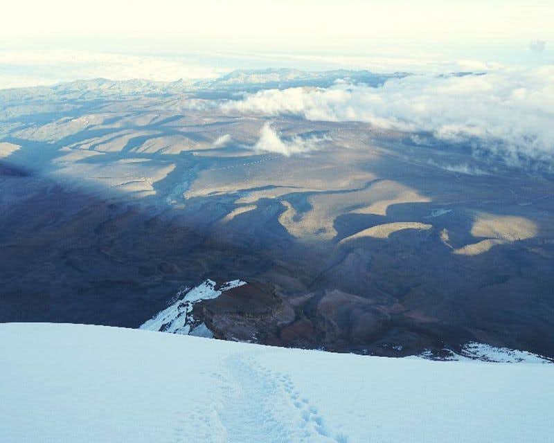 Aussicht vom Gipfel des Chimborazo