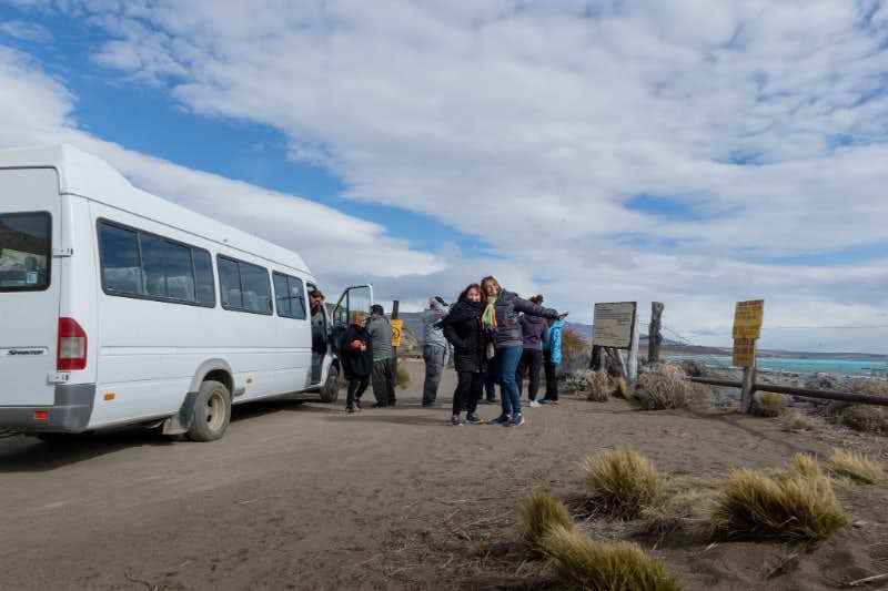 people in the private transfer from El Calafate to Torres del Paine