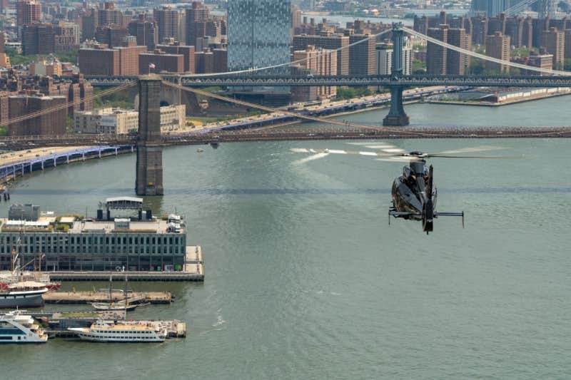 helicóptero rio hudson nova york