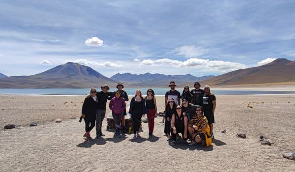 gruppo durante il tour Piedras Rojas San Pedro de Atacama