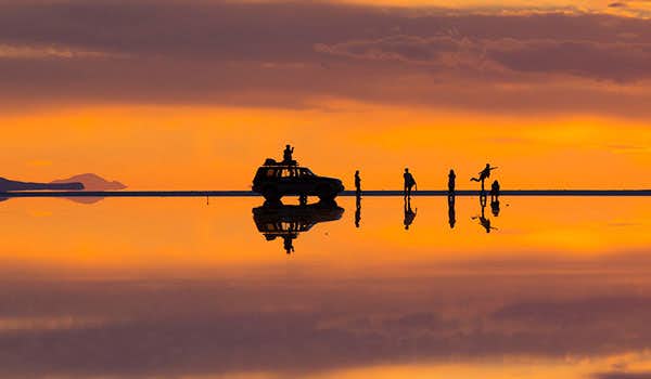 Excursão ao Salar de Uyuni com parada ao pôr-do-sol
