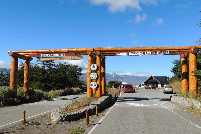 Entrada para o Parque Nacional Los Glaciares