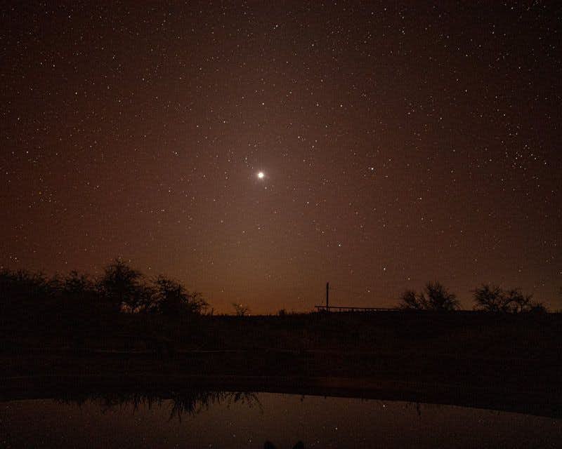 Vênus no céu estrelado de San Pedro de Atacama