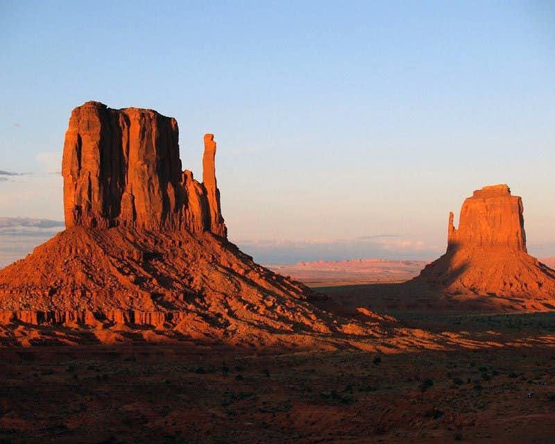 paisagem do deserto em monument valley
