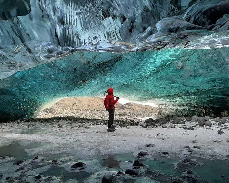 geleira de caverna de gelo vatnajökull