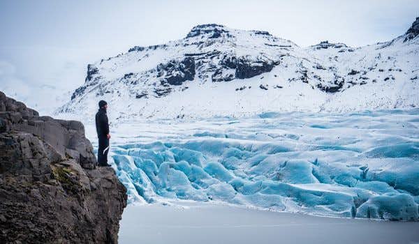 paisagem do parque nacional da geleira vatnajokull