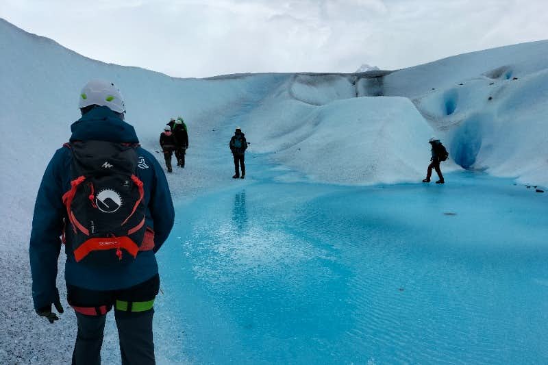 Chico Howlanders auf dem Gletschersee Perito Moreno