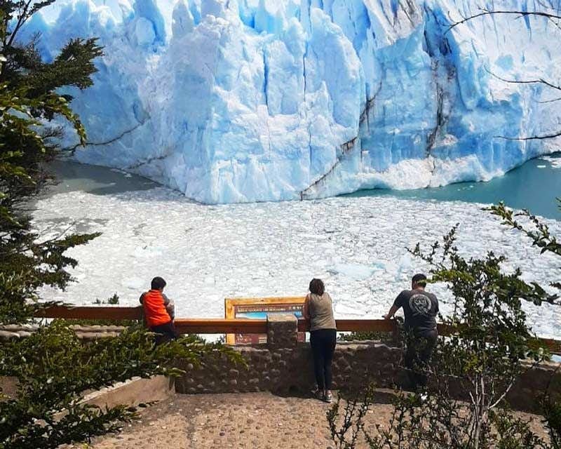 Infotafel vor dem Perito Moreno
