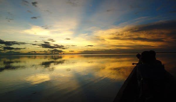 Sonnenaufgang am Yacuma-Fluss