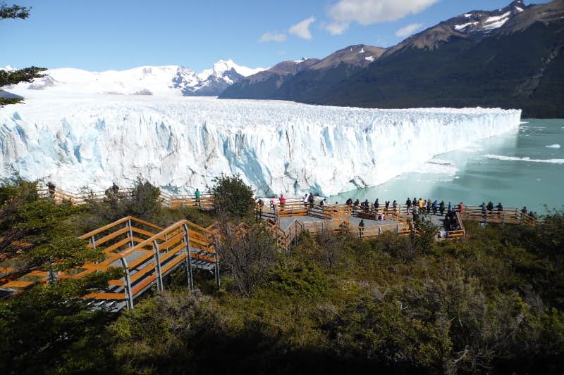 Perito Moreno Stege Ansichten