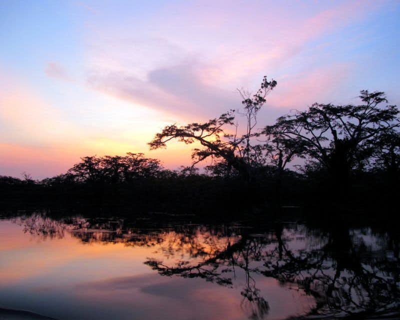 Sonnenuntergang in Laguna Grande