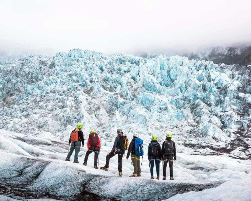 Wanderung auf dem Falljökull-Gletscher