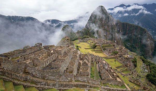 ansichten der inka-stadt machu picchu
