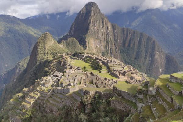 Machu Picchu Ansichten von oben
