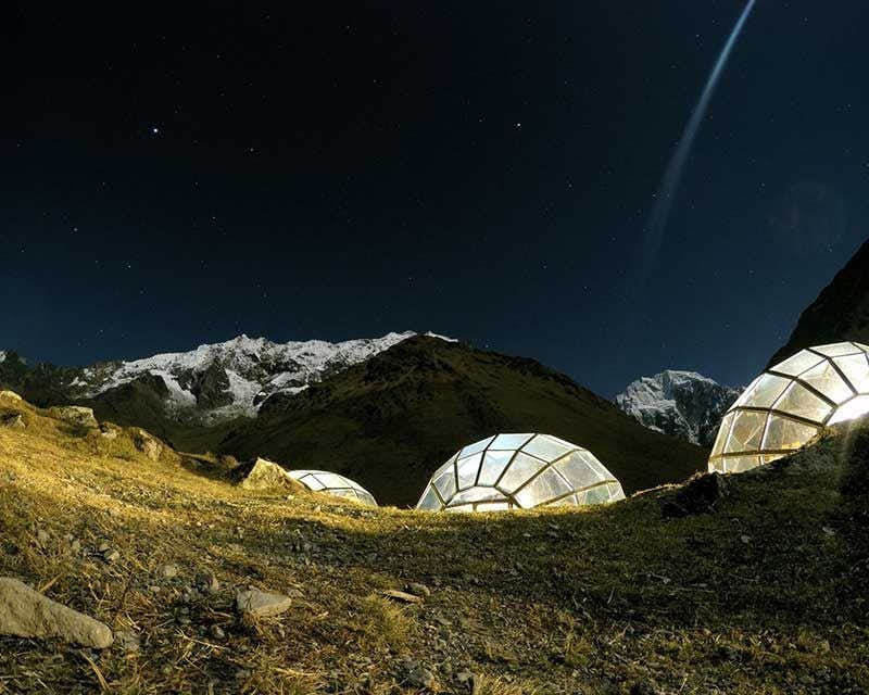 Sky Lodge von Soraypampa bei Nacht