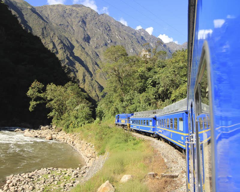 Berühmter Zug nach Cusco Machu Picchu