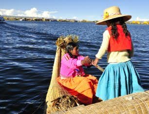 Titicacasee und Uros inseln