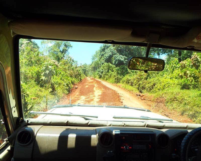  jeep route on the Day Trip to Ngorongoro Crater