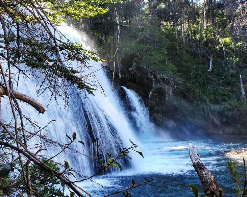Seven lakes waterfall