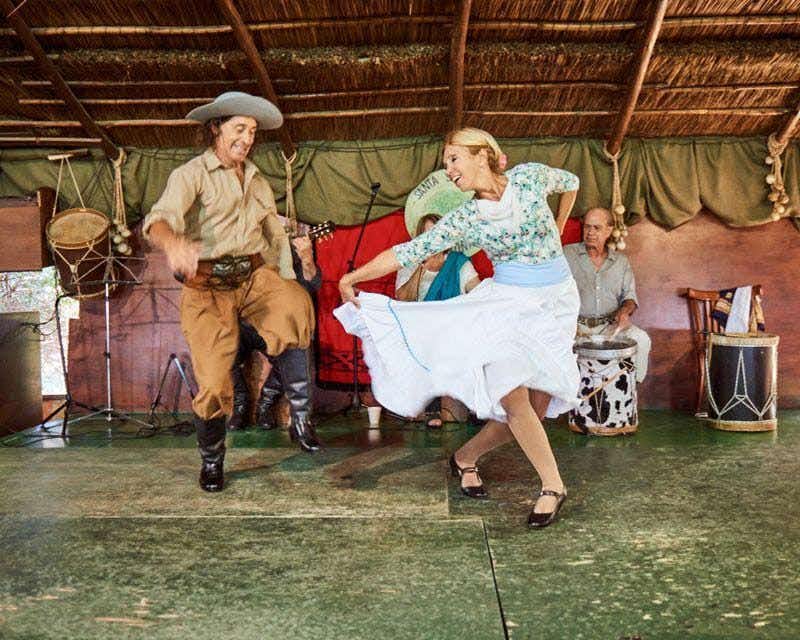 artists dancing in the gaucho day dance show