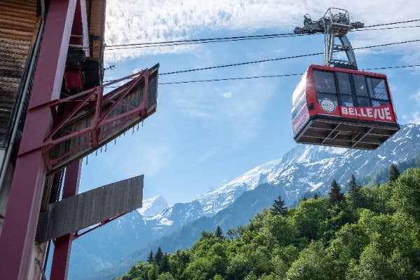 Bellevue cable car in Les Houches