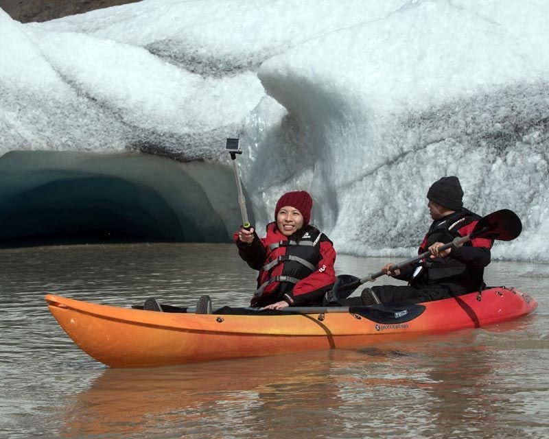 double kayak heinaberg iceland