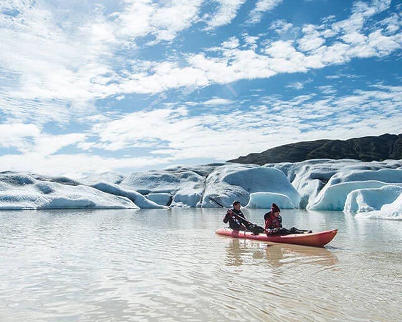 kayak jokulsarlon glacier lagoon