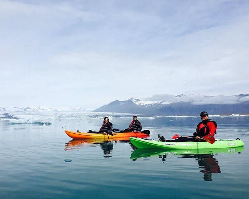 jokulsarlon glacier lagoon kayak