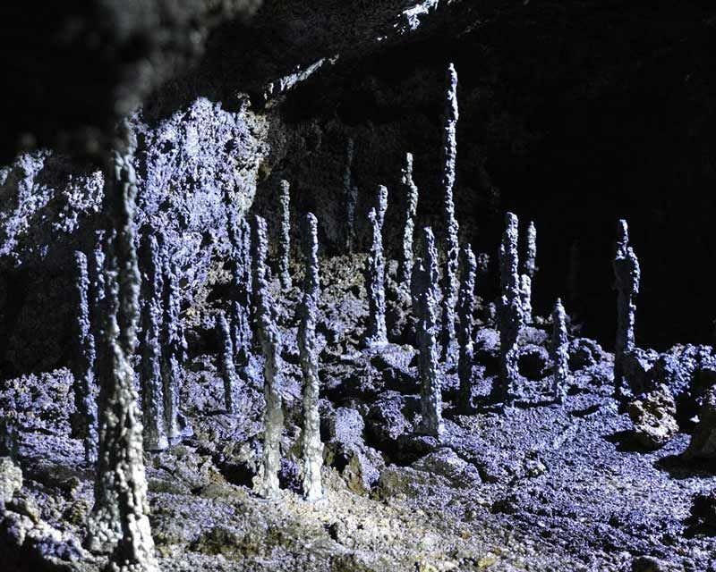 Stalagmites Vatnshellir lava cave