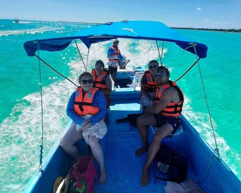 boat ride through sian kaan biosphere reserve