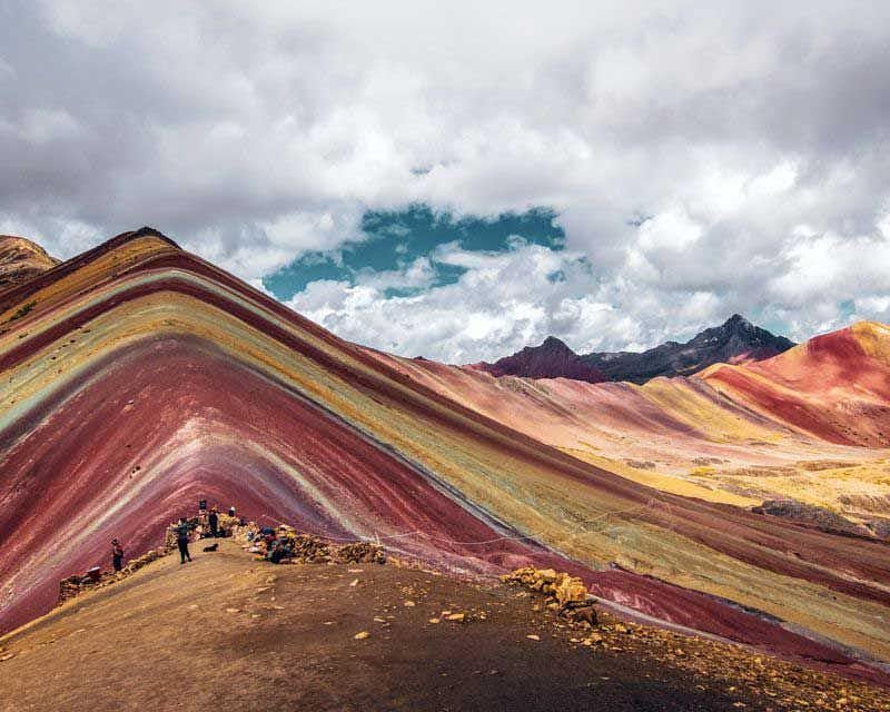 seven colors mountain in peru