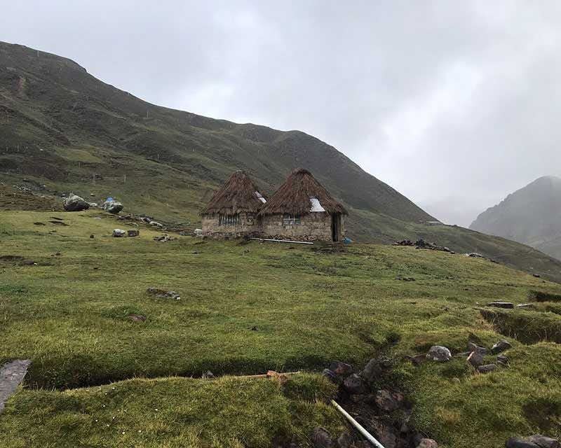 andean village in the lares valley