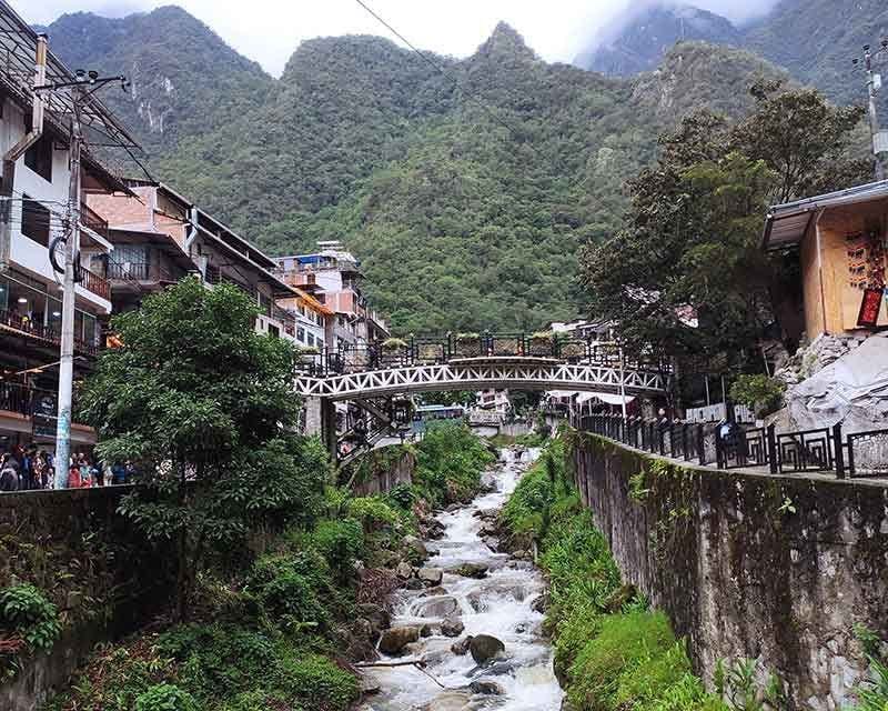 river passing through the town of Aguas Calientes