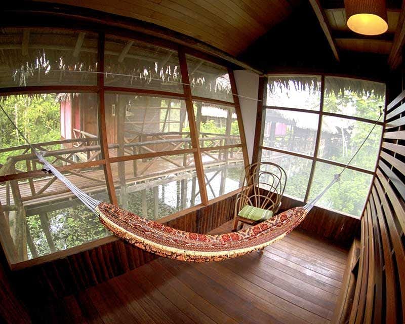 4 days in the Amazon with the maximum comfort sleeping in a Premium Lodge with swimming pool on the banks of the river