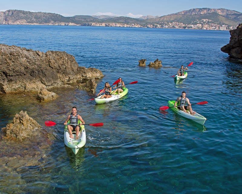 Guided kayak tour on the southwest coast of Mallorca