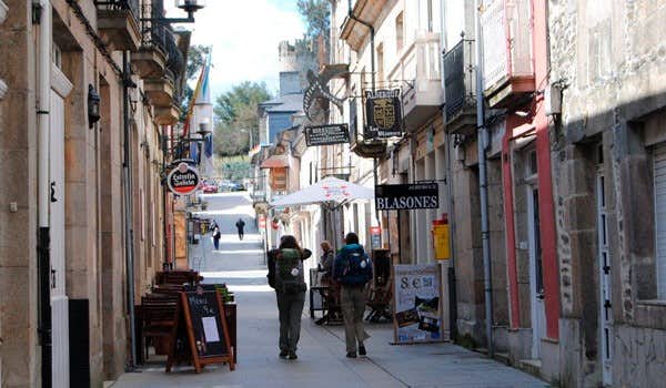 The main street of Sarria
