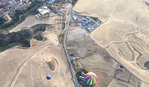 Get to know Segovia from a bird's eye view with a balloon flight