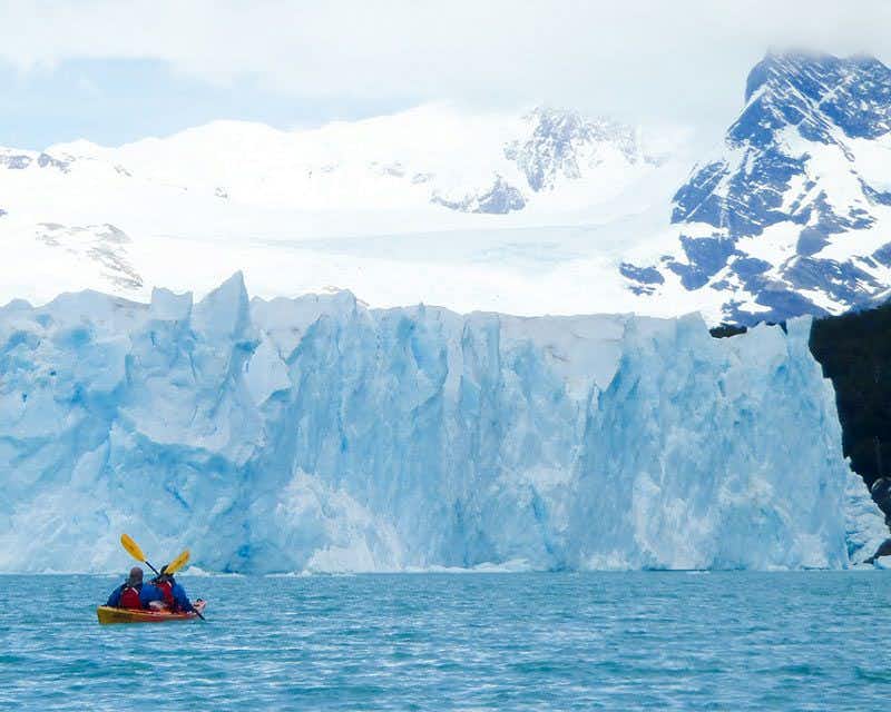 kayak en Perito Moreno