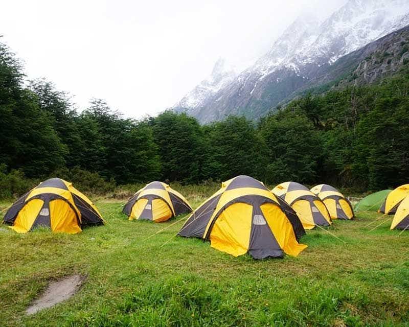camping grey torres del paine