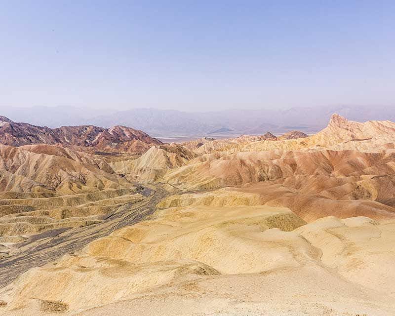 paisaje desertico valle de la muerte california