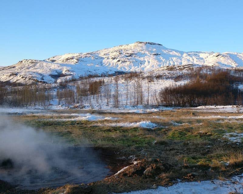 paisaje área geotérmica geysir islandia