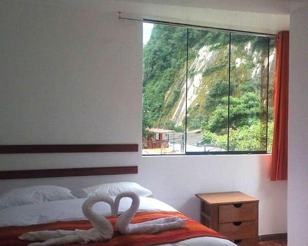 Dormitorio de matrimonio en el Hostal del Machu Picchu