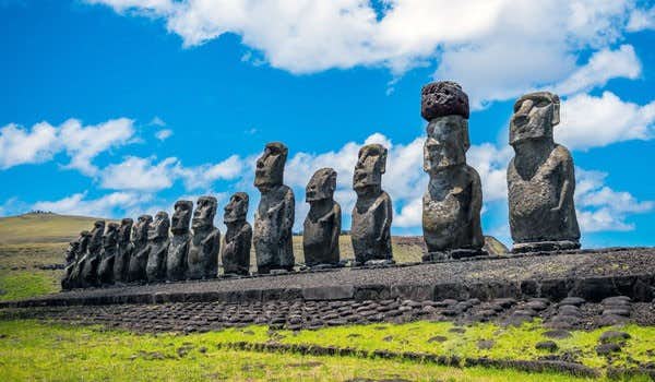 moai ile de paques rapa nui estatues