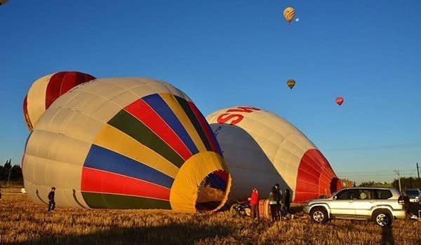 Fin du vol en montgolfière à Ségovie