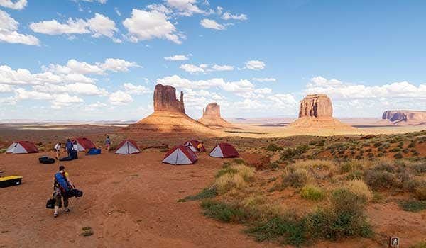 Camping à Monument Valley