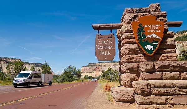 Parc national de Zion entree