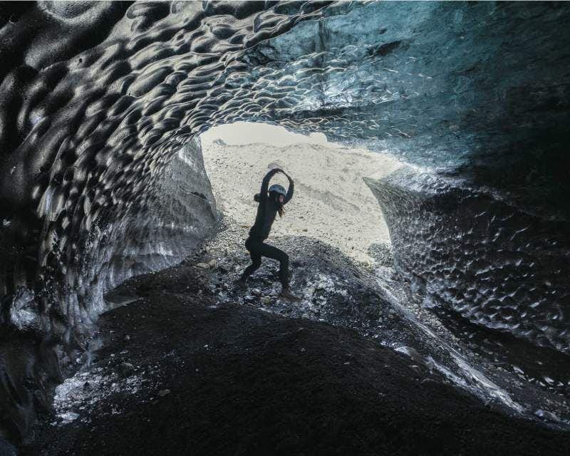 Intérieur de la grotte de glace de Katla
