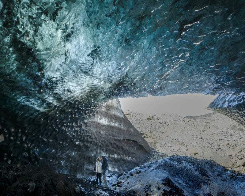 Intérieur de la grotte de glace de Katla
