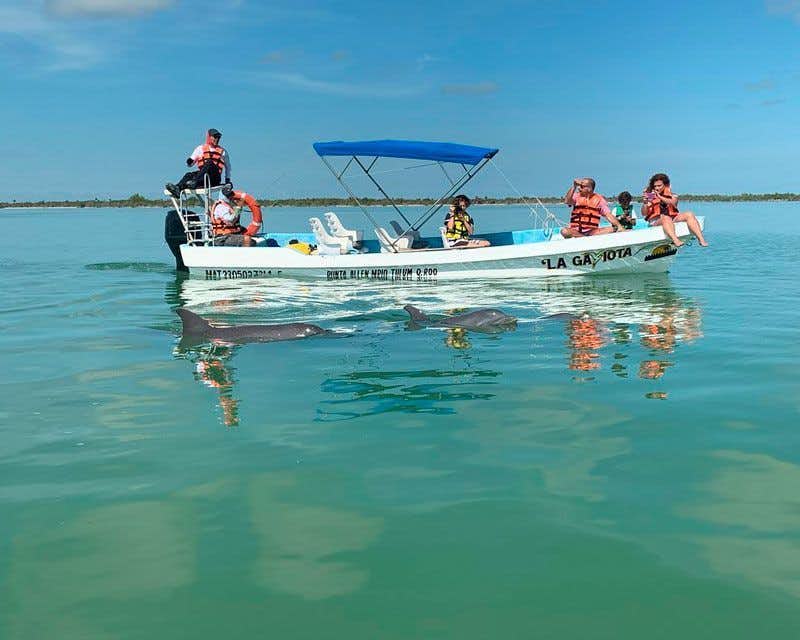 balade en bateau Grand Bahia Sian Kaan Mexique