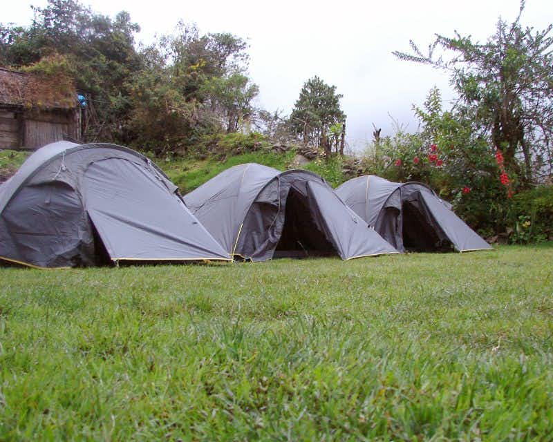 camping avec des tentes de marque quechua